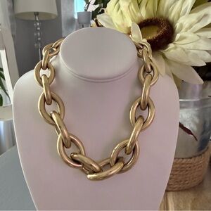 Jenny Bird Chunky Gold Tone Chainlink Necklace